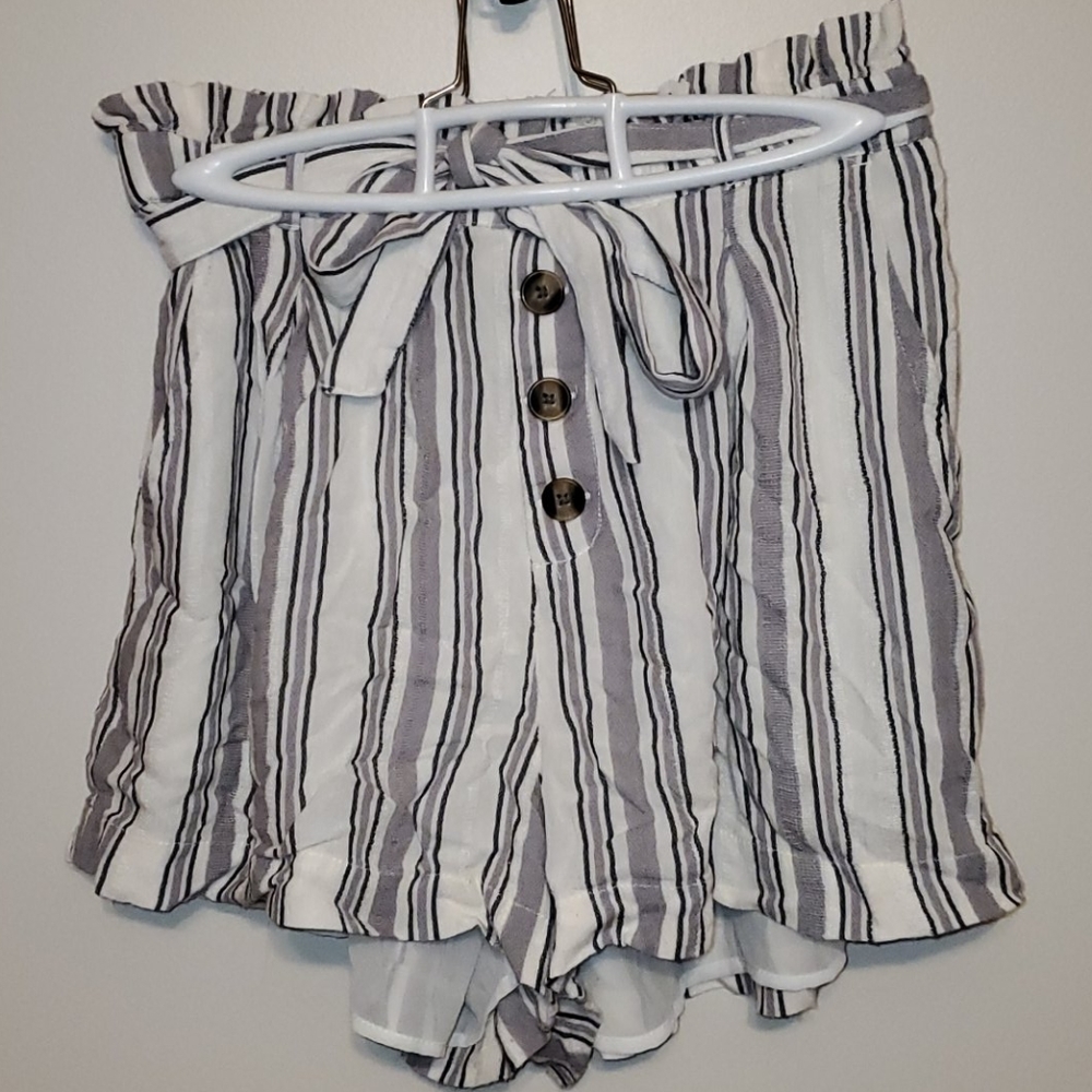 American Eagle High-Waisted Paper Bag Shorts
